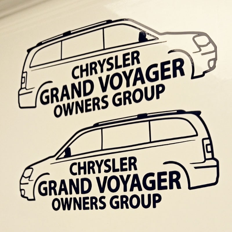Chrysler Grand Voyager Owners Group mk5 - Vinyl Decal - Vinyl Sticker - Vinyl Graphic