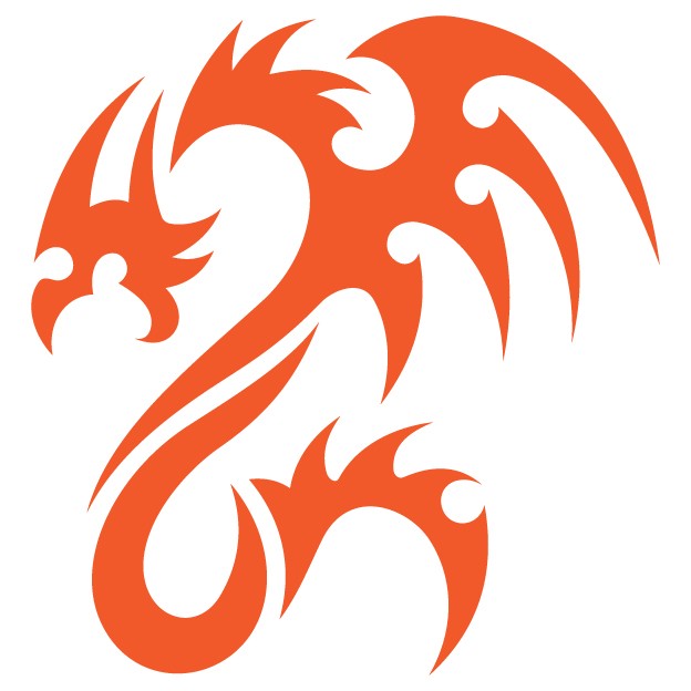 Tribal Dragon  - Car Decal - Window Graphic - Vinyl Wall Art - Vehicle Sticker - Wall Decor