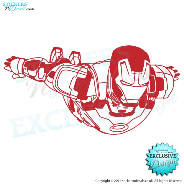 Marvel Avengers - Superhero Iron Man - Character Wall Decal - Childrens Wall Decor - Window Graphic - Disney Wall Art