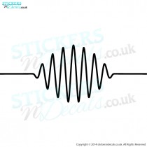 Arctic Monkeys AM Wavelength - Vinyl Wall Art - Vinyl Wall Decal - Wall Decor - Window Graphic