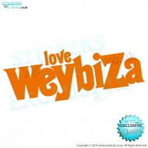 Love Weybiza - Car Decal - Bumper Sticker - Window Graphic 