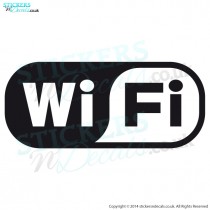WiFi - Logo, Icon, Symbol - Window Graphic - Door Sticker - Vinyl Wall Decal