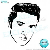 Elvis! - Famous Faces - Vinyl Wall Art - Vinyl Wall Decal - Wall Decor - Window Sticker