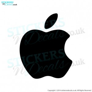 Apple logo decal