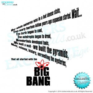 The Big Bang Theory - Theme Song Lyrics - Vinyl Wall Art - Vinyl Wall Decal - Wall Decor
