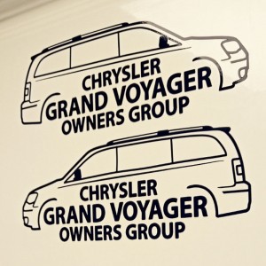 Chrysler Grand Voyager Owners Group mk5 - Vinyl Decal - Vinyl Sticker - Vinyl Graphic