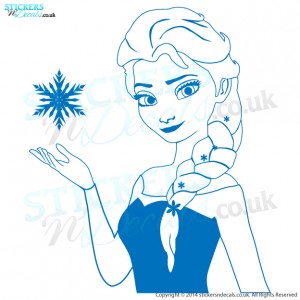 Disney Frozen - Princess Elsa - Character Wall Art - Vinyl Wall Decal - Childrens Wall Art - Disney Wall Decor