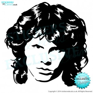 Jim Morrison - The Doors - Famous Faces - Vinyl Wall Art - Vinyl Wall Decal - Wall Decor - Window Sticker