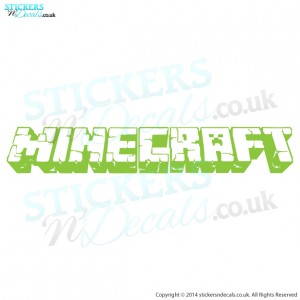 Minecraft Logo Wall Decal