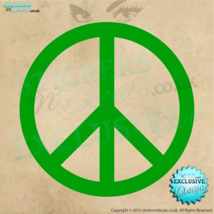 Peace Symbol - Vinyl Decal - Vinyl Sticker - Bumper Sticker - Window Graphic - Wall Art