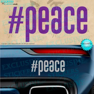 #Peace - Vinyl Decal - Vinyl Sticker - Vinyl Graphic
